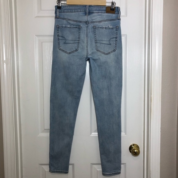 American Eagle Outfitters Nex(T) Level Stretch Tapered High Rise Blue Jegging 8R - Picture 6 of 16